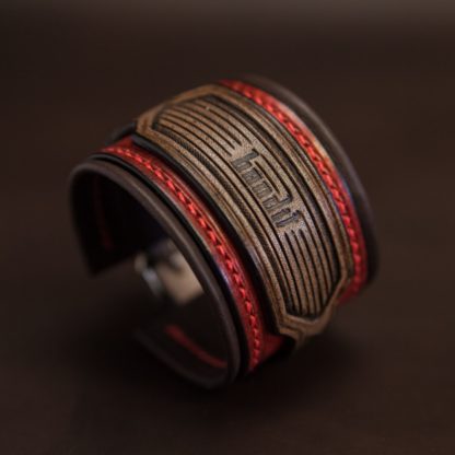 bracelet rock cuir homme custom