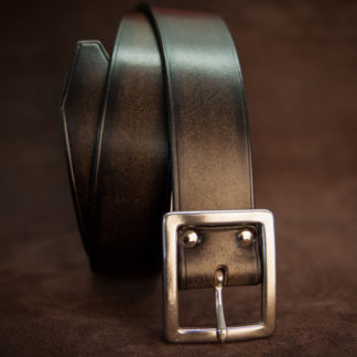 ceinture noir de costume à boucle carré