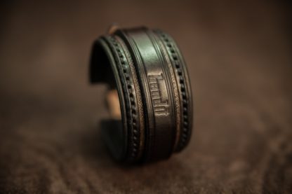 bracelet cuir noir de créateur bandit france